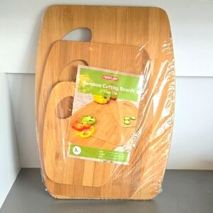 3 Piece Set Bamboo Cutting Boards